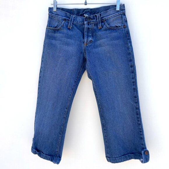 J Bush Hollywood Creations Upcycled Vintage Levis Capri Jeans Sz 26 - Picture 2 of 8